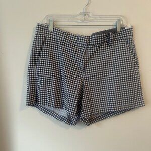 Nautica Blue/White Plaid Gingham shorts, size 12